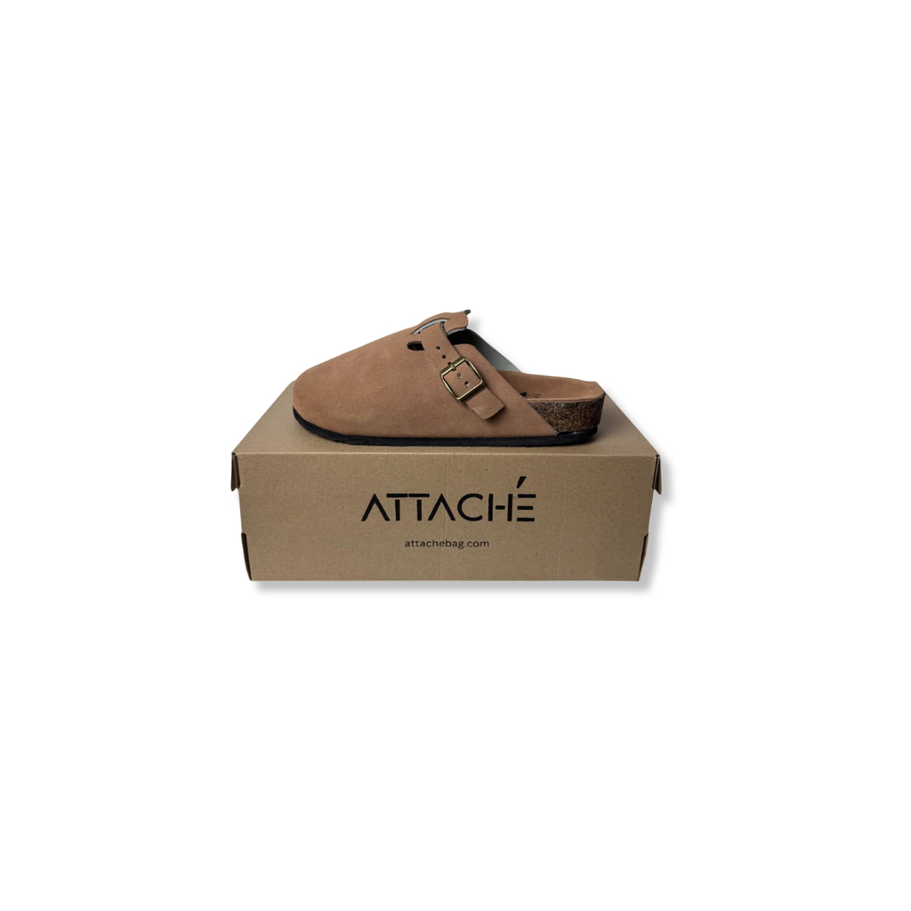 Size 41 - Clogs Tan Suede Leather Proto 1
