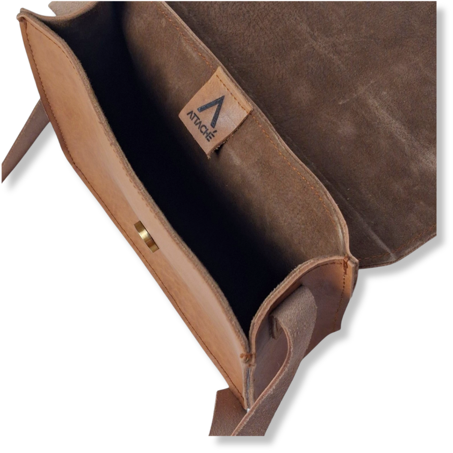 Attaché Latch Mini in Old Tan Napa Leather