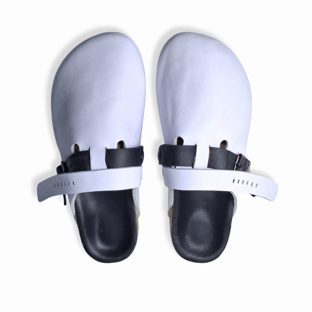 SIZE 43 ONLY: Interchangeable Strap Concept Clogs Genuine Leather