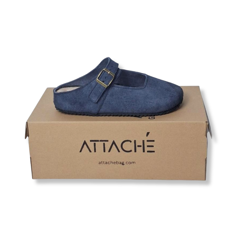 MJ Clogs V2 Non-Slip Navy Suede Leather