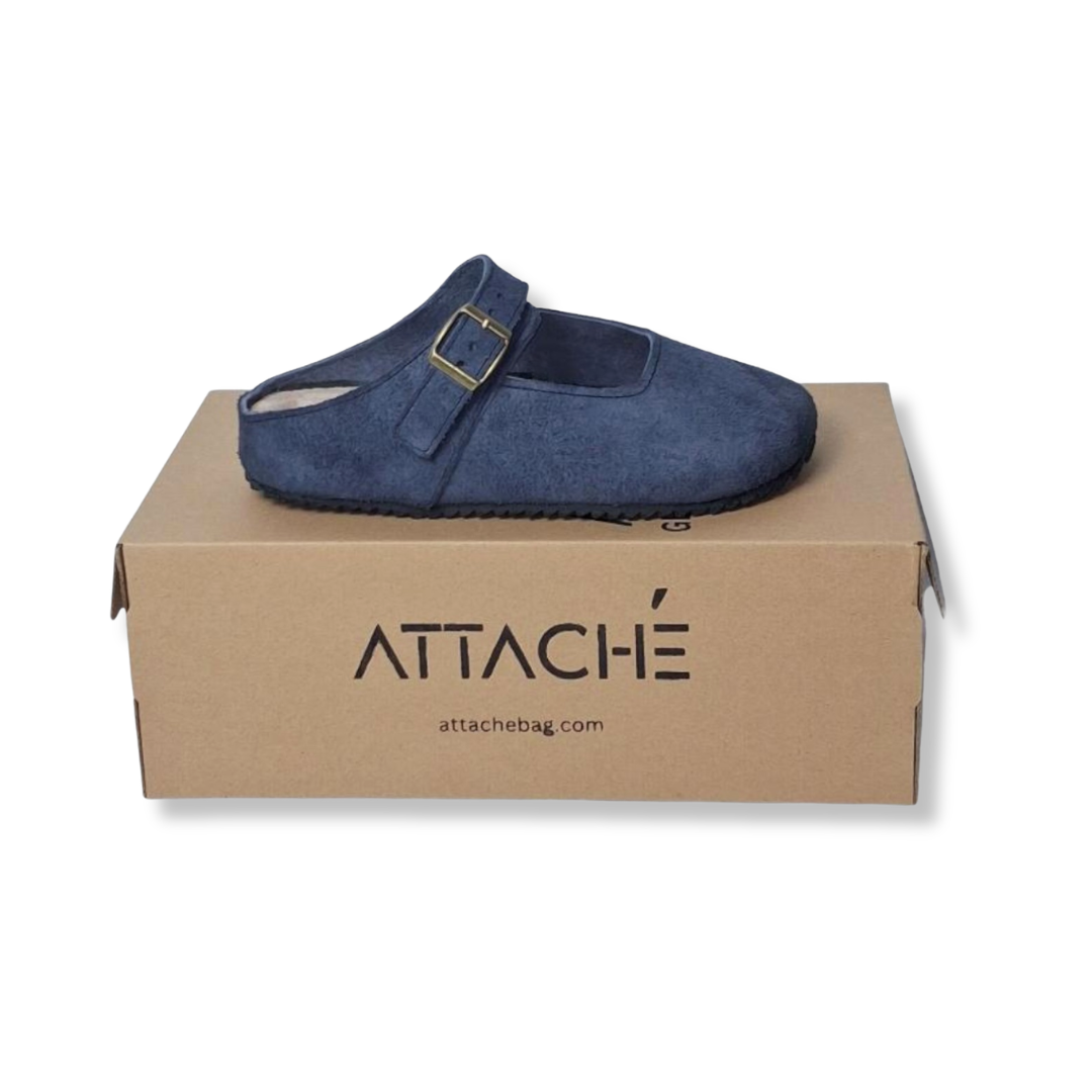MJ Clogs V2 Non-Slip Navy Suede Leather