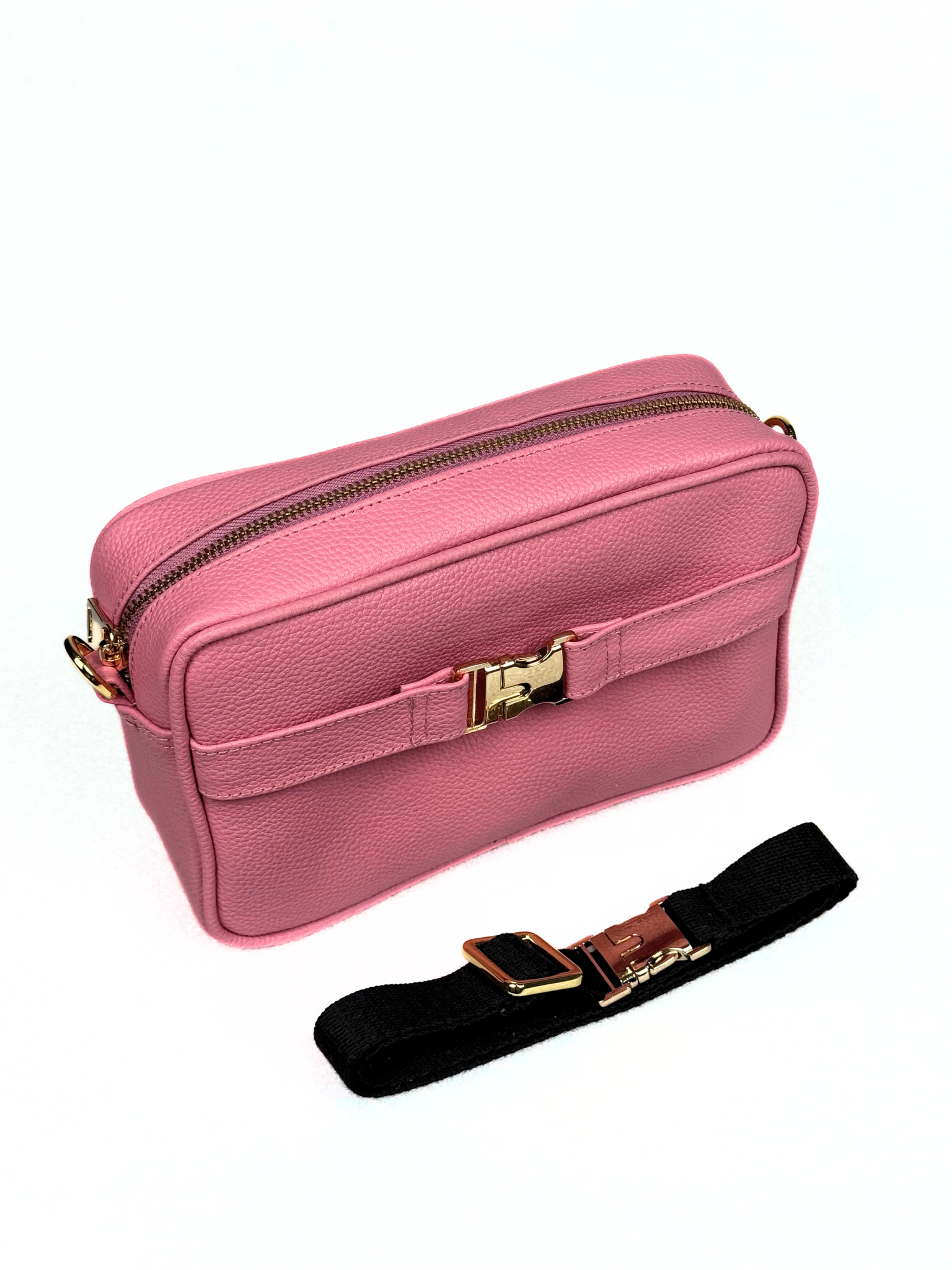 Attaché CNVRT Convertible  3-in-1 Genuine Leather Bag in Pink