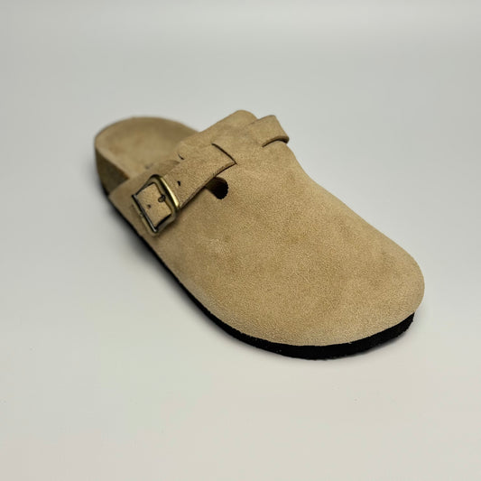 Clogs Premium Genuine Leather Slip-on "Hazelnut"