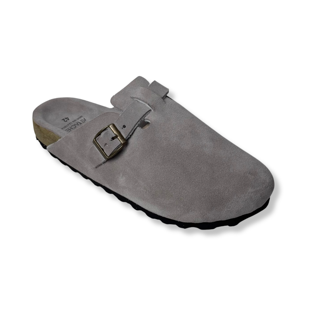 Size 42 - Clogs Taupe Suede Leather Proto 2