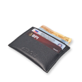 Slimslip Genuine Leather Card and Bill Holder in Black