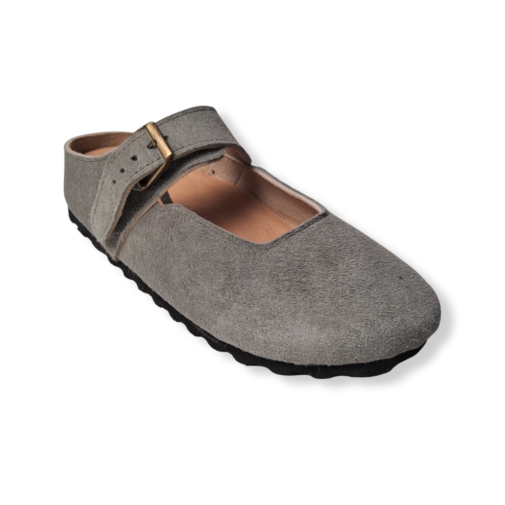 Merry Jane Clogs V1 Genuine Leather in Gray