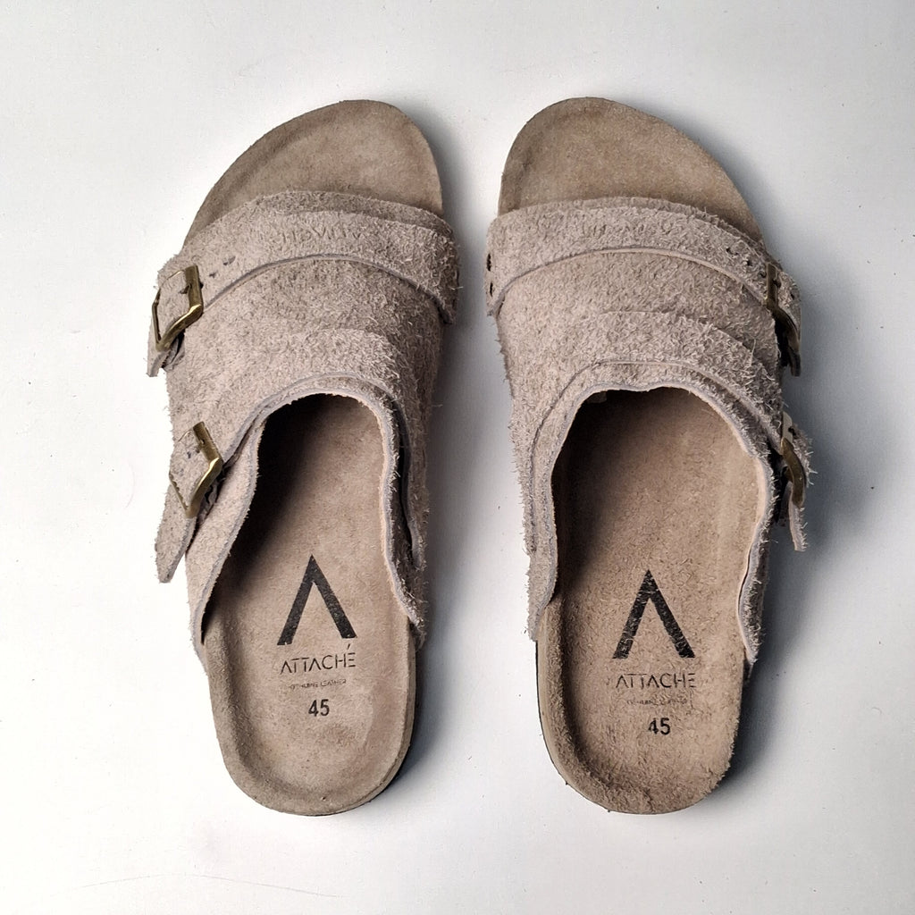 Size 45 - Double Buckle "Taupe”