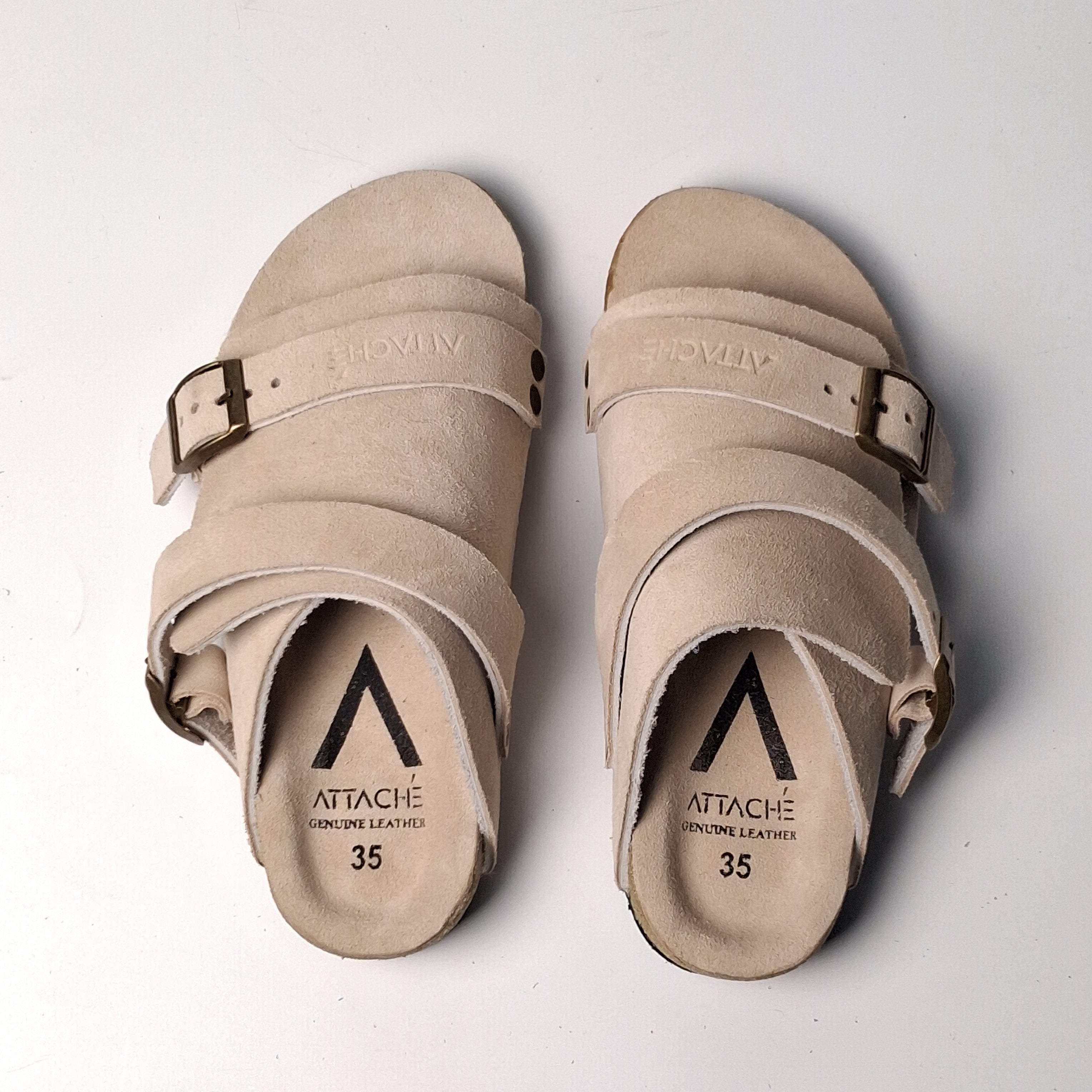 Size 35 - Double Buckle "Beige"