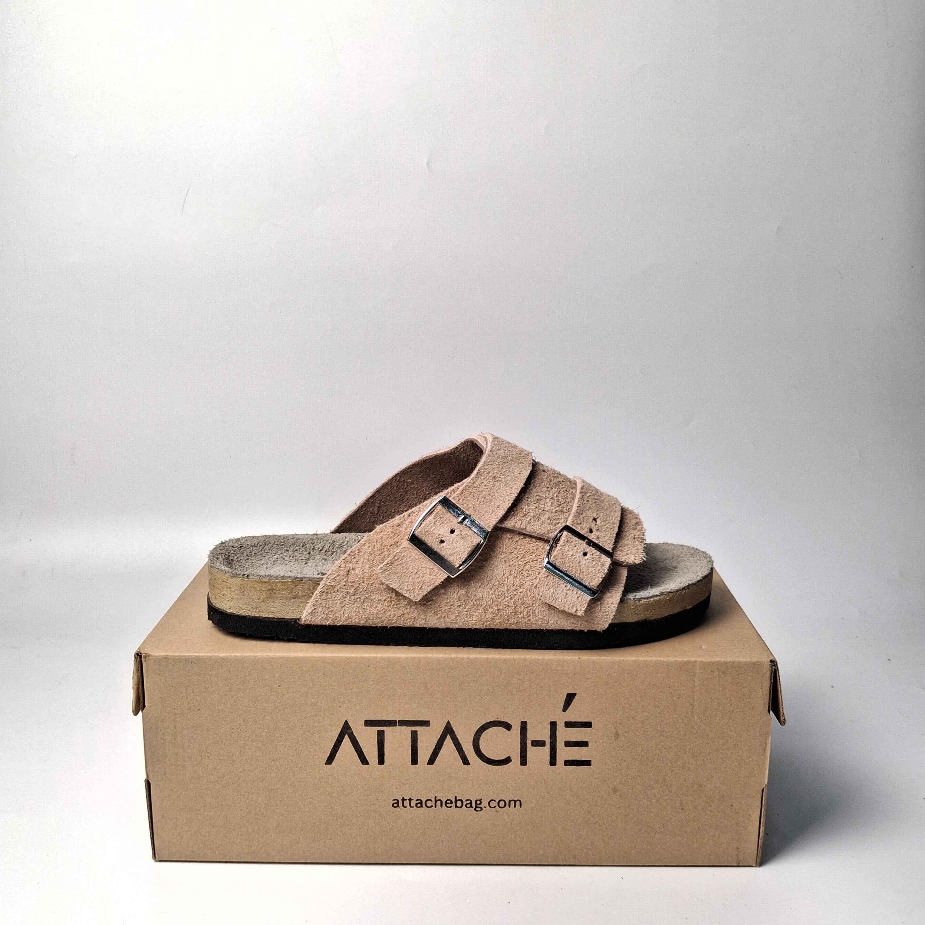 Size 44 - Double Buckle "Cream”