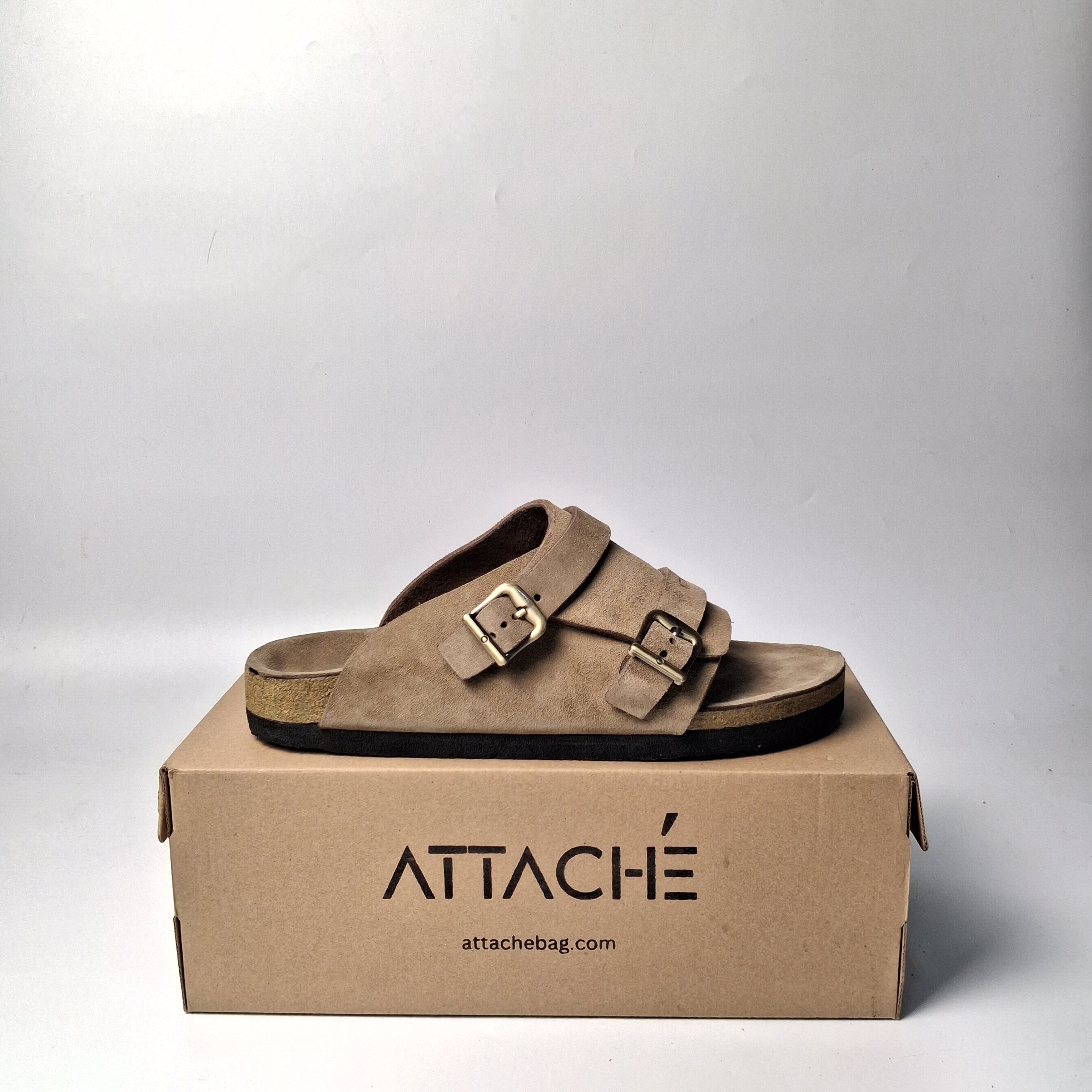 Size 37, 44, 45 - Double Buckle "Hazelnut"