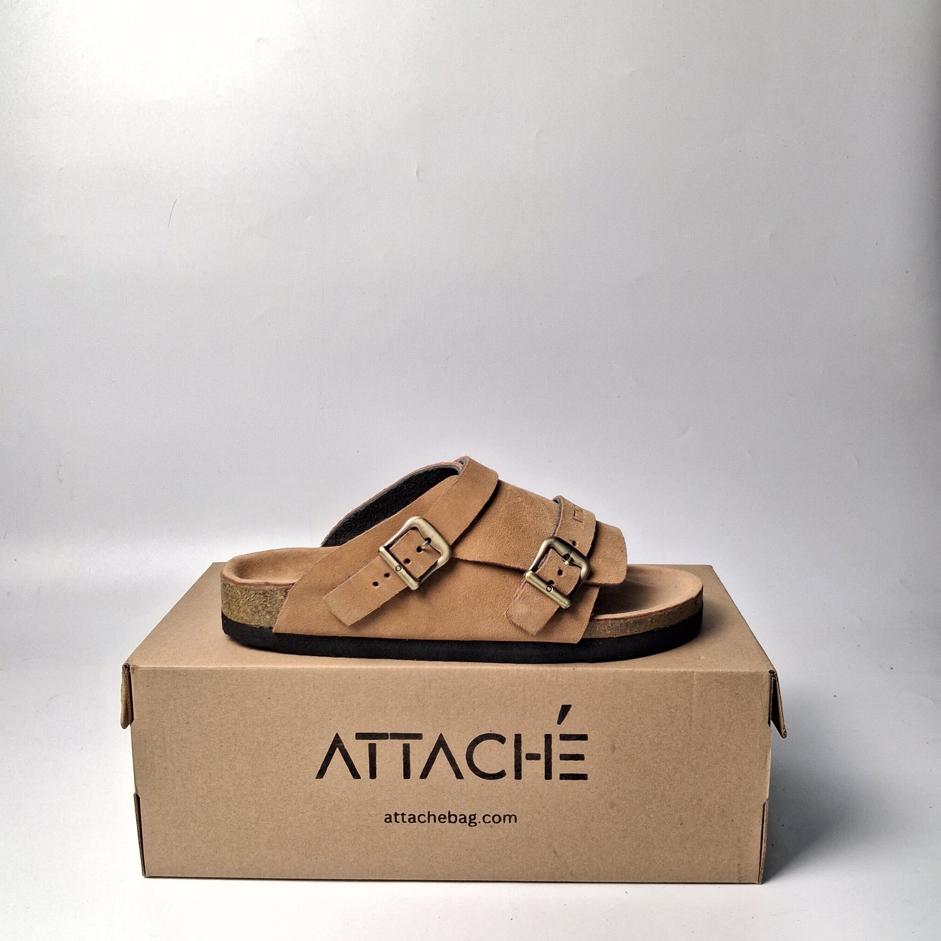 Size 35, 36, 41, 44, 45 - Double Buckle "Tan"