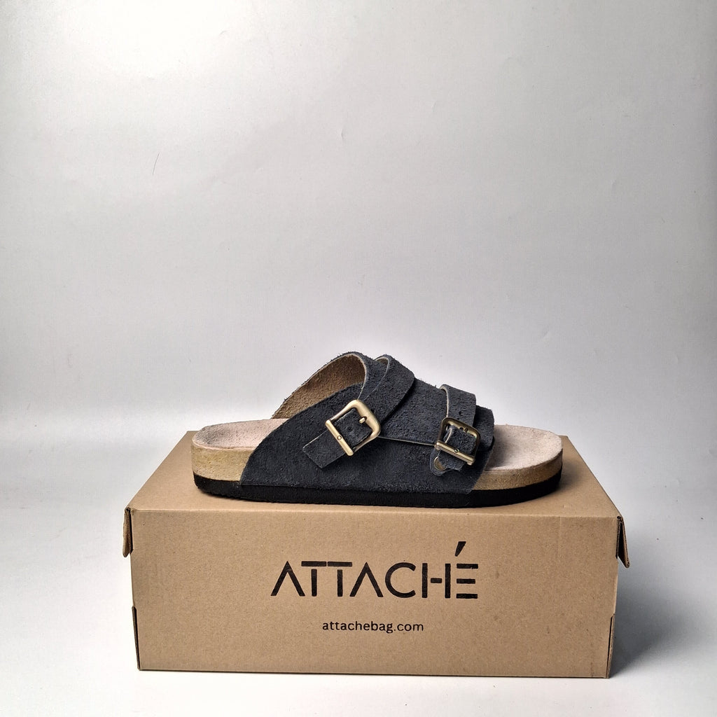 Size 38, 41 - Double Buckle "Navy"