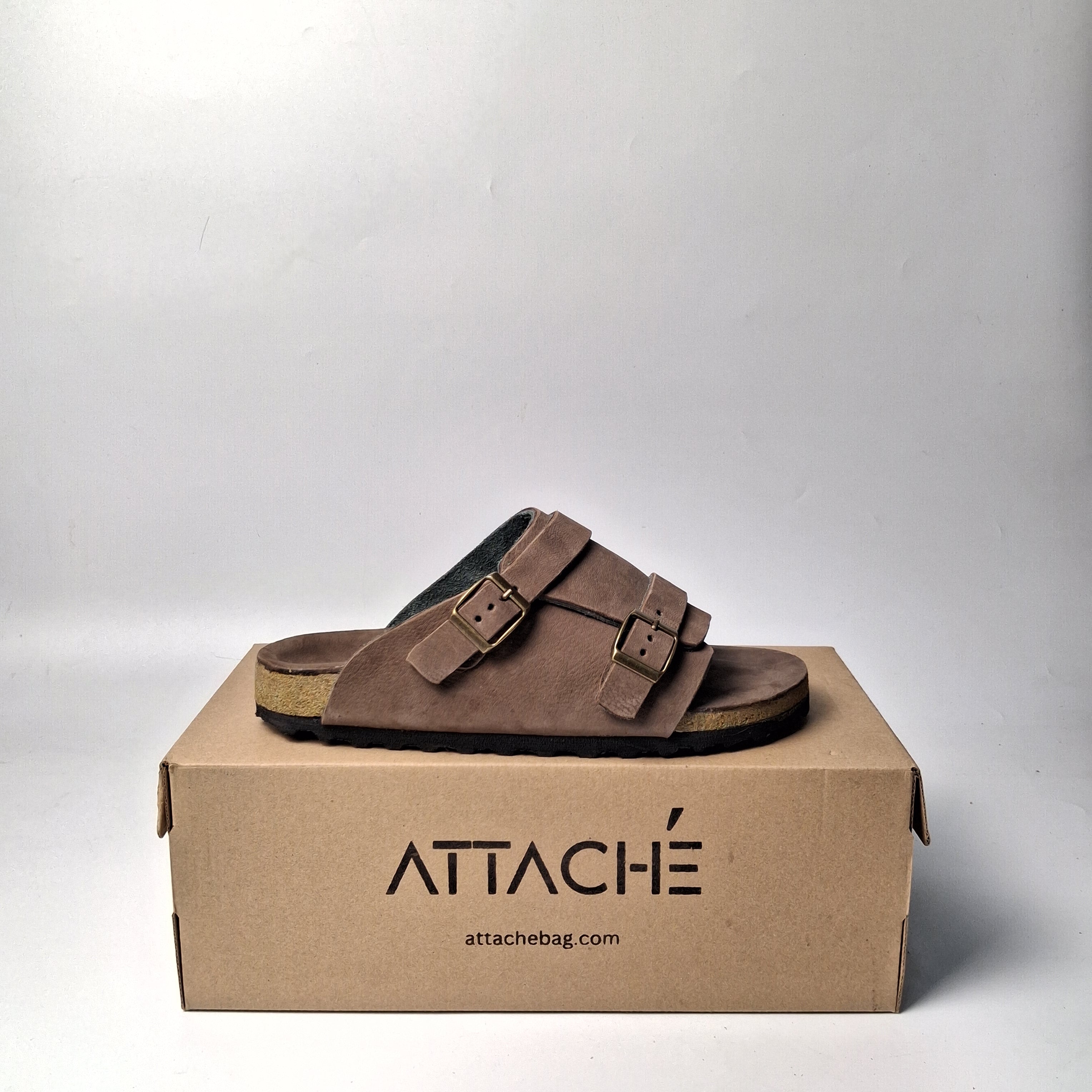 Size 41 - Double Buckle "Mocha Goat”