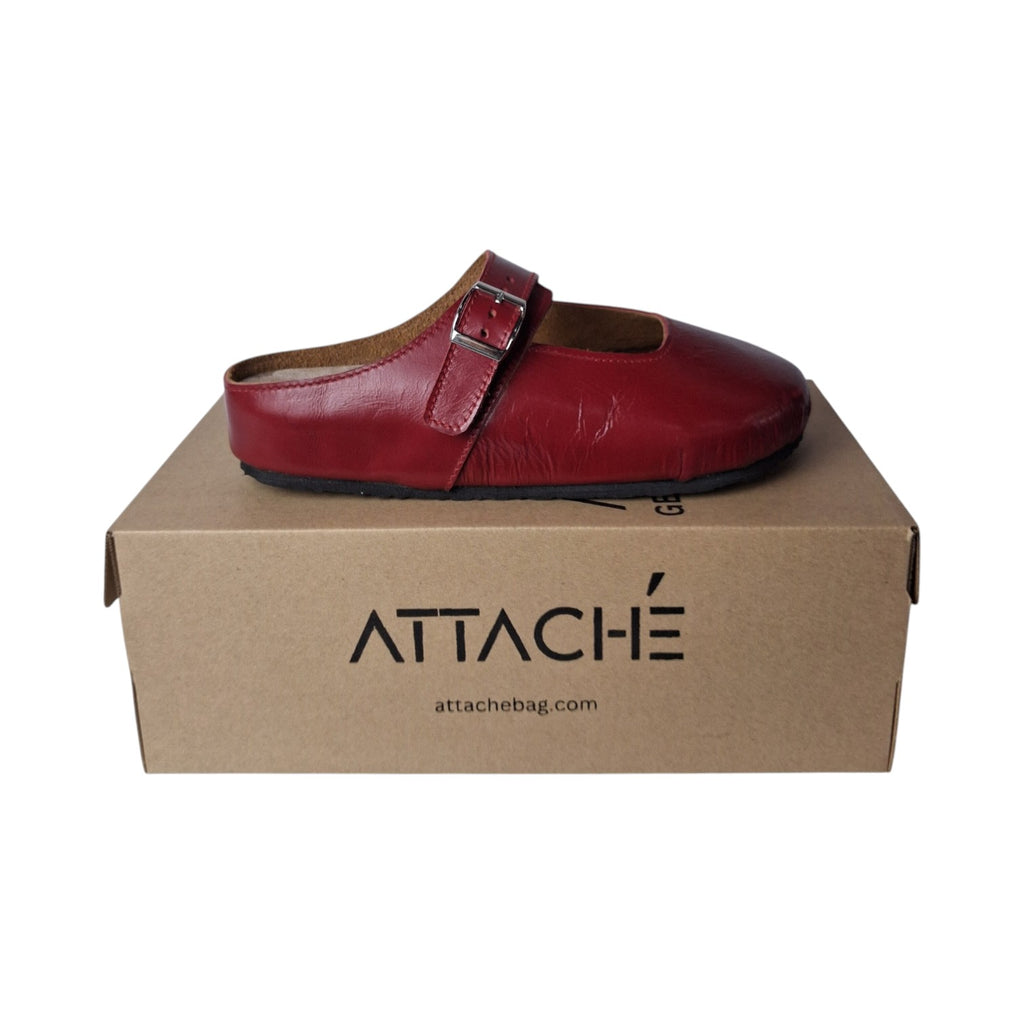 Merry Jane Clogs V1 Scarlet Red Napa Leather