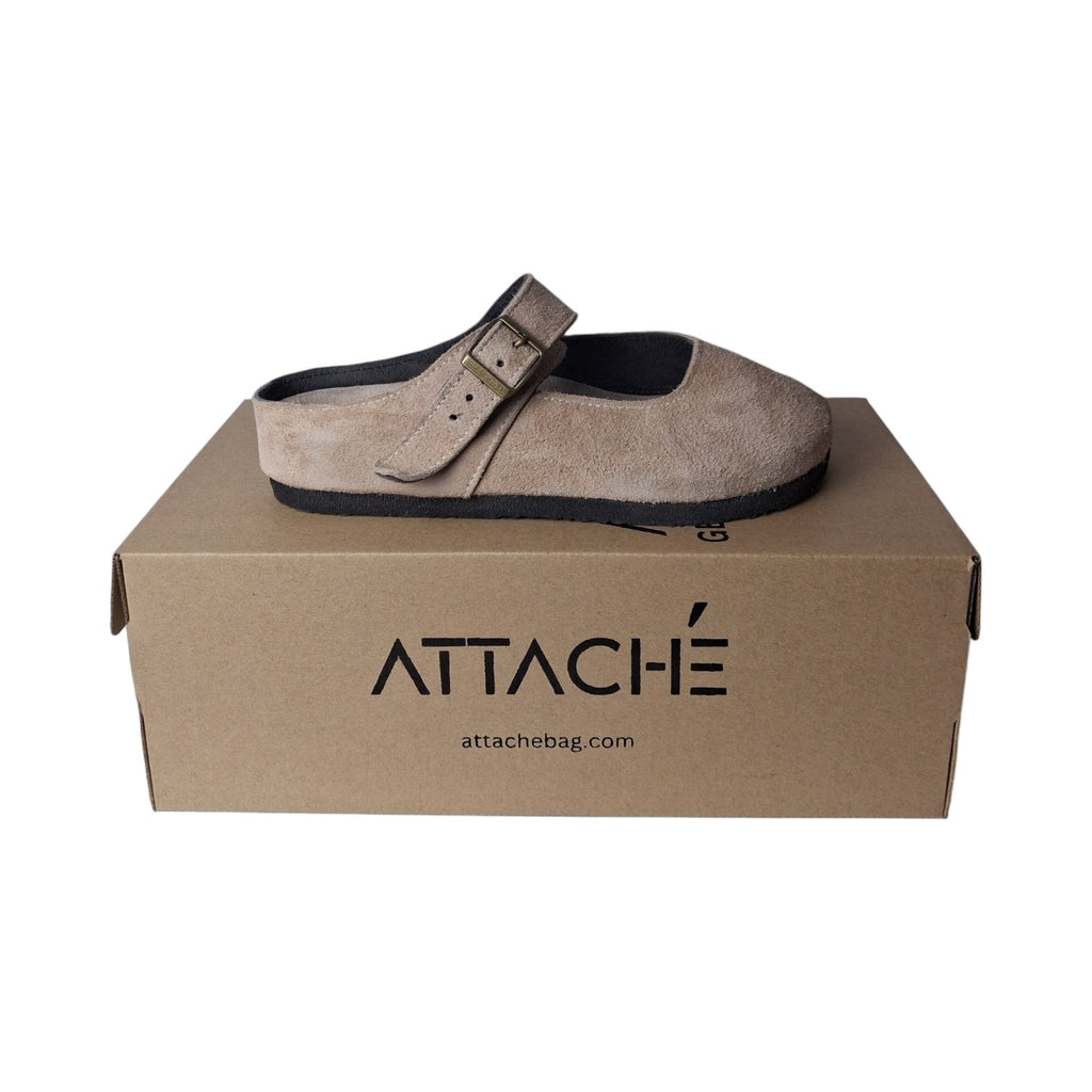 Merry Jane Clogs V1 Nude Suede Leather