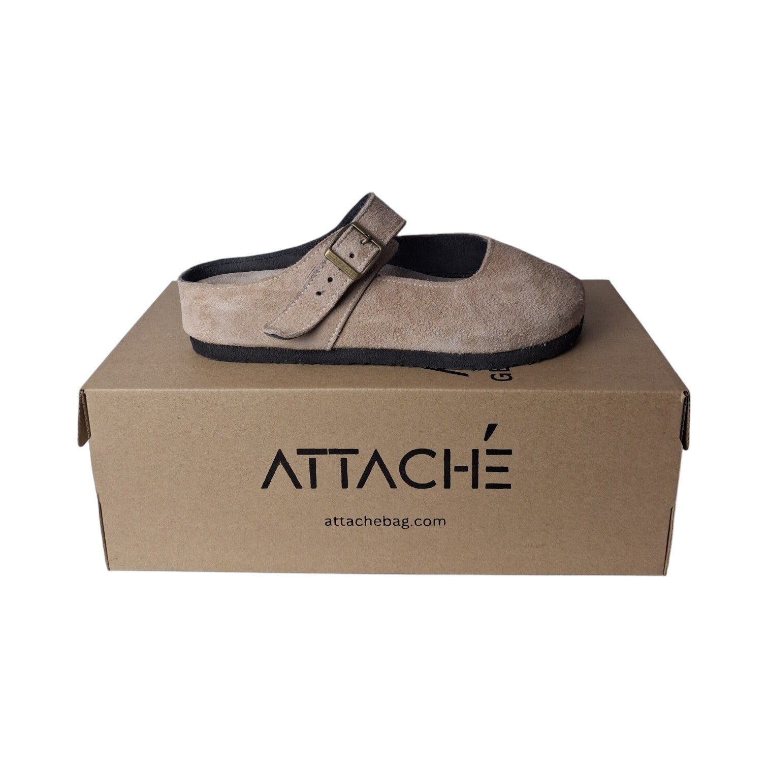 Merry Jane Clogs V1 Nude Suede Leather