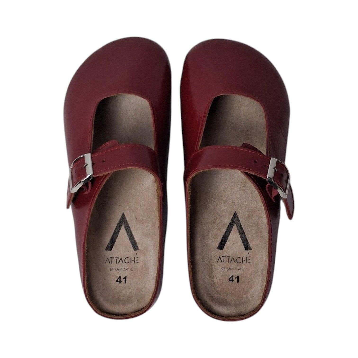 Merry Jane Clogs V1 Scarlet Red Napa Leather