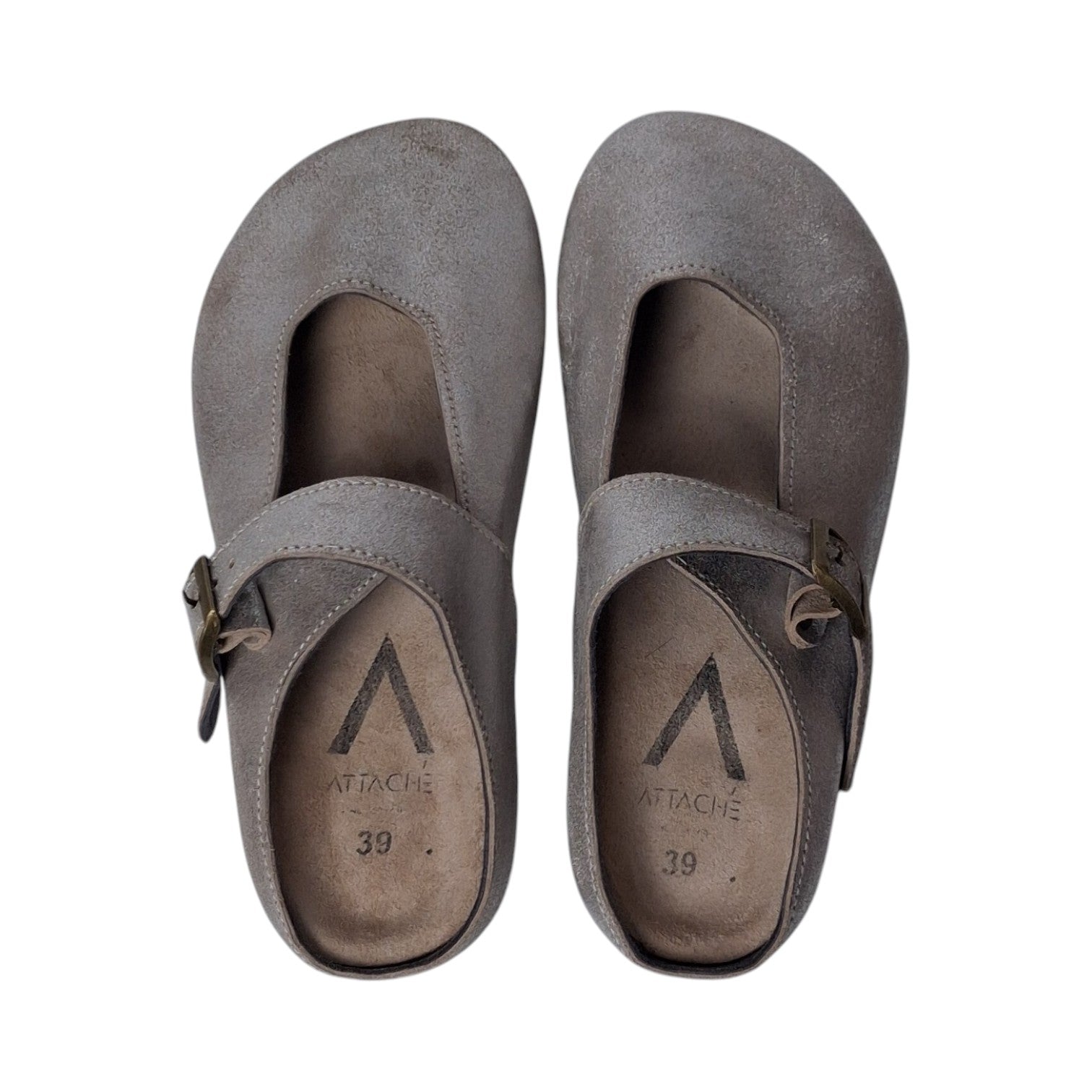 Merry Jane Clogs V1 Silver Glitter Suede Leather