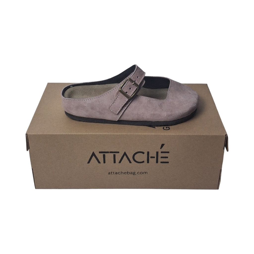 Size 37 - Merry Jane Clogs V1 Dusty Rose Suede Leather