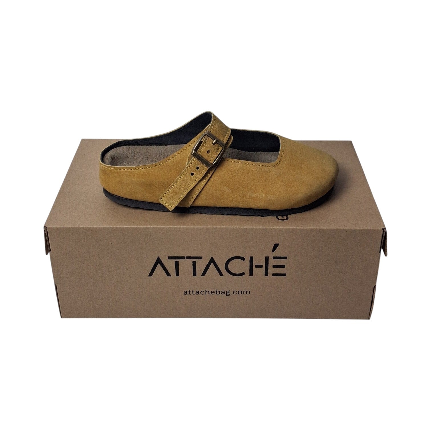 Merry Jane Clogs V1 Yellow Suede Leather