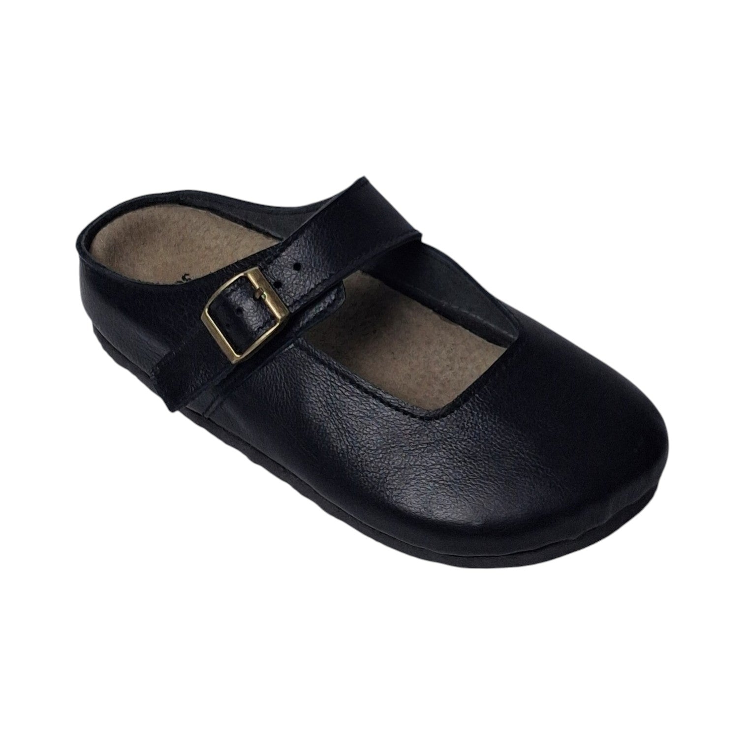 Merry Jane Clogs V1 Black Grain Leather