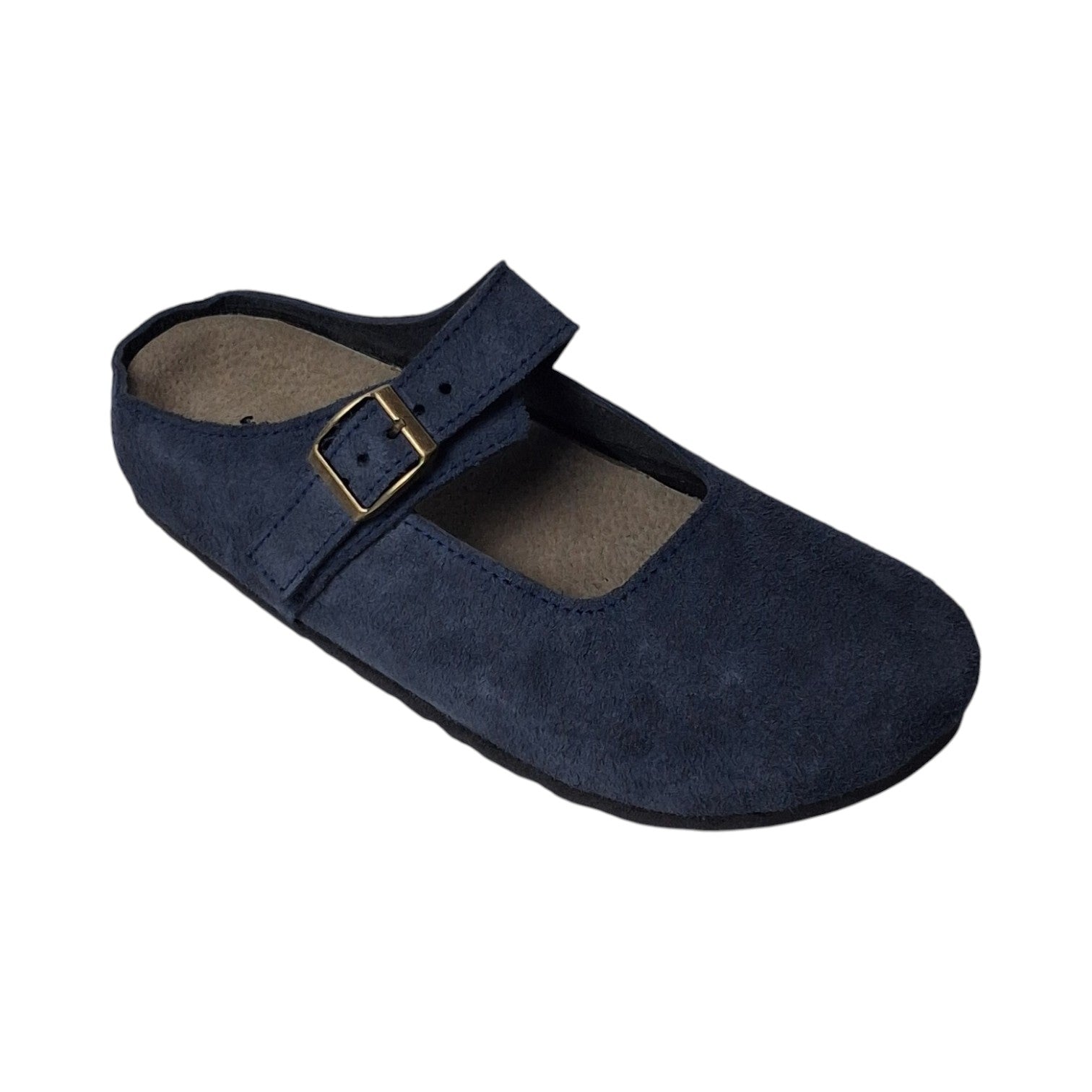 Merry Jane Clogs V1 Navy Suede Leather