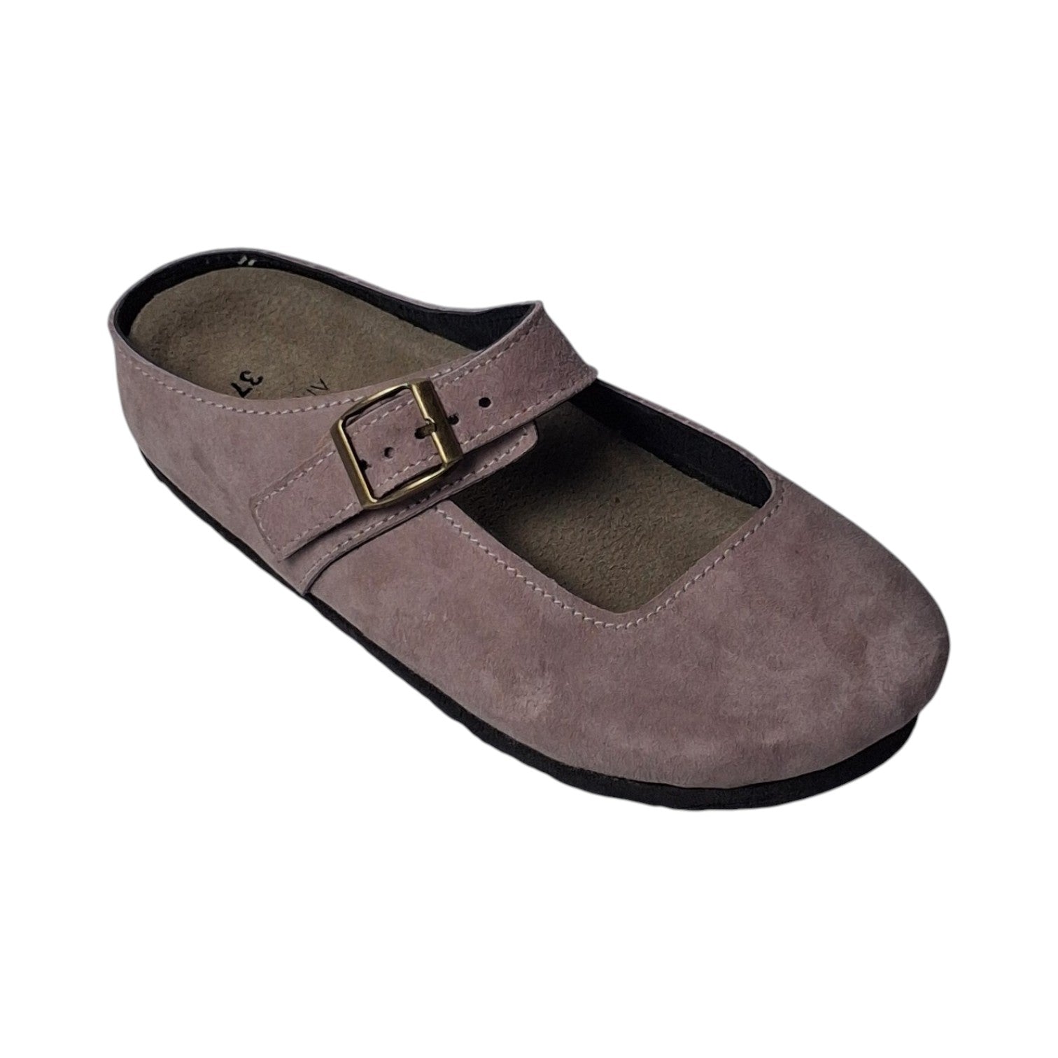 Merry Jane Clogs V1 Dusty Rose Suede Leather