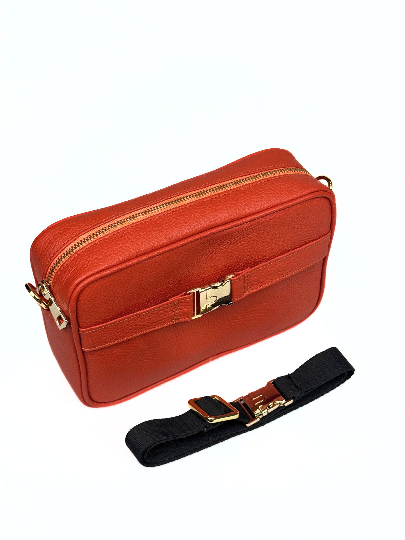 SALE: Attaché CNVRT Convertible  3-in-1 Genuine Leather Bag in Orange
