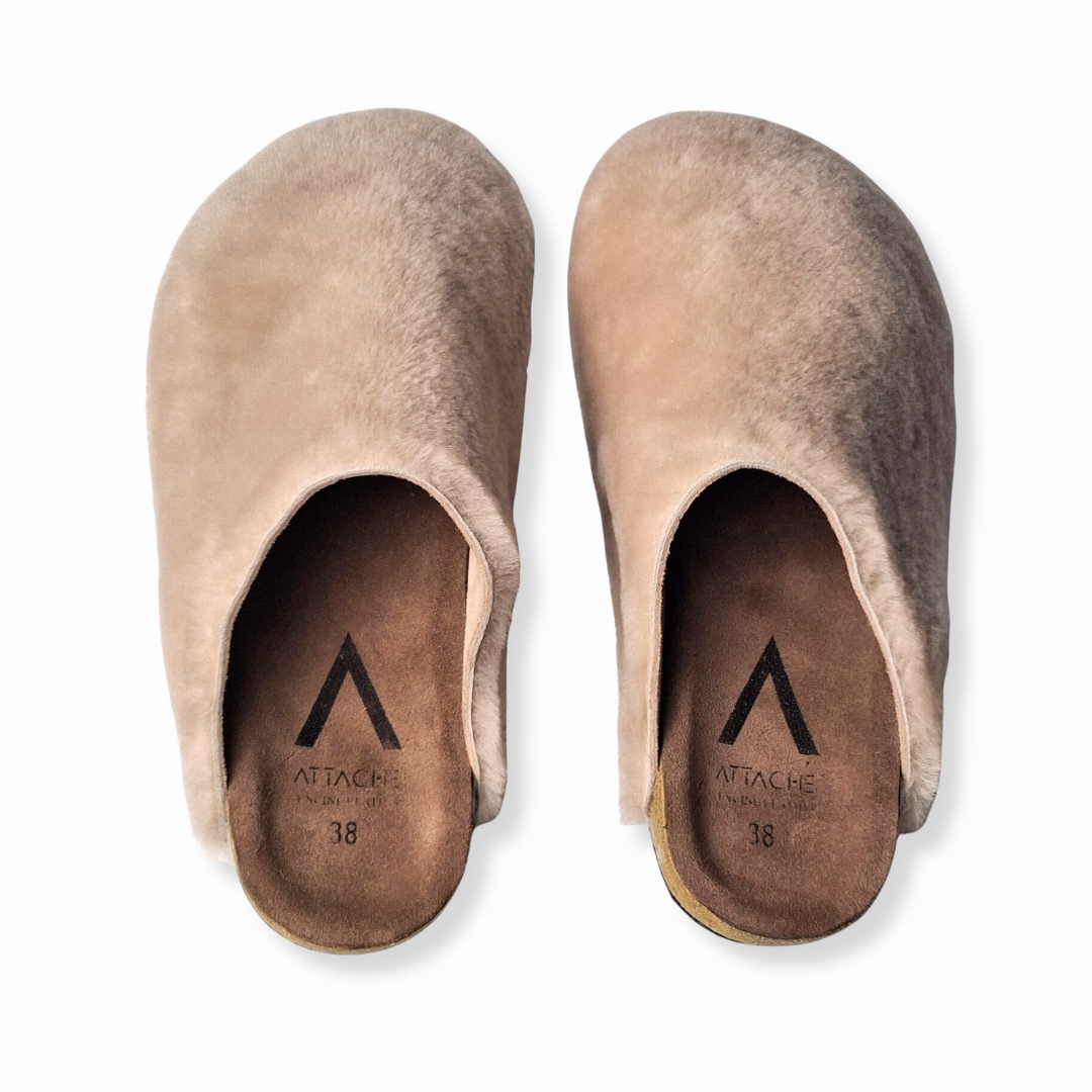 Sheep Fur MULE Genuine Sheep Leather