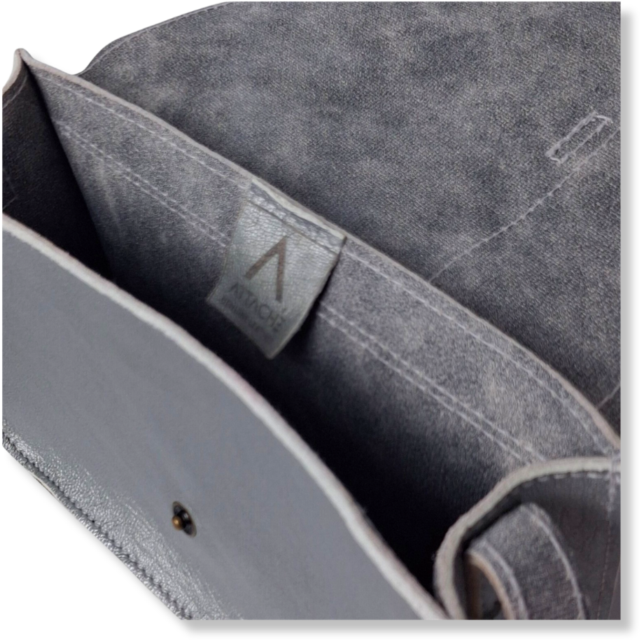 Attaché Latch Mini in Silver Napa Leather (1 of 1 Sample)