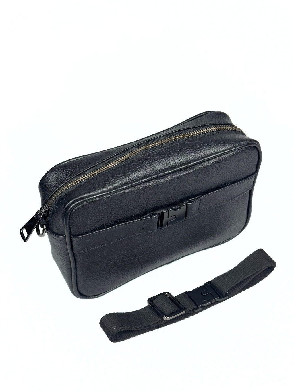 Attaché CNVRT Convertible 3-in-1 Genuine Leather Bag in Black