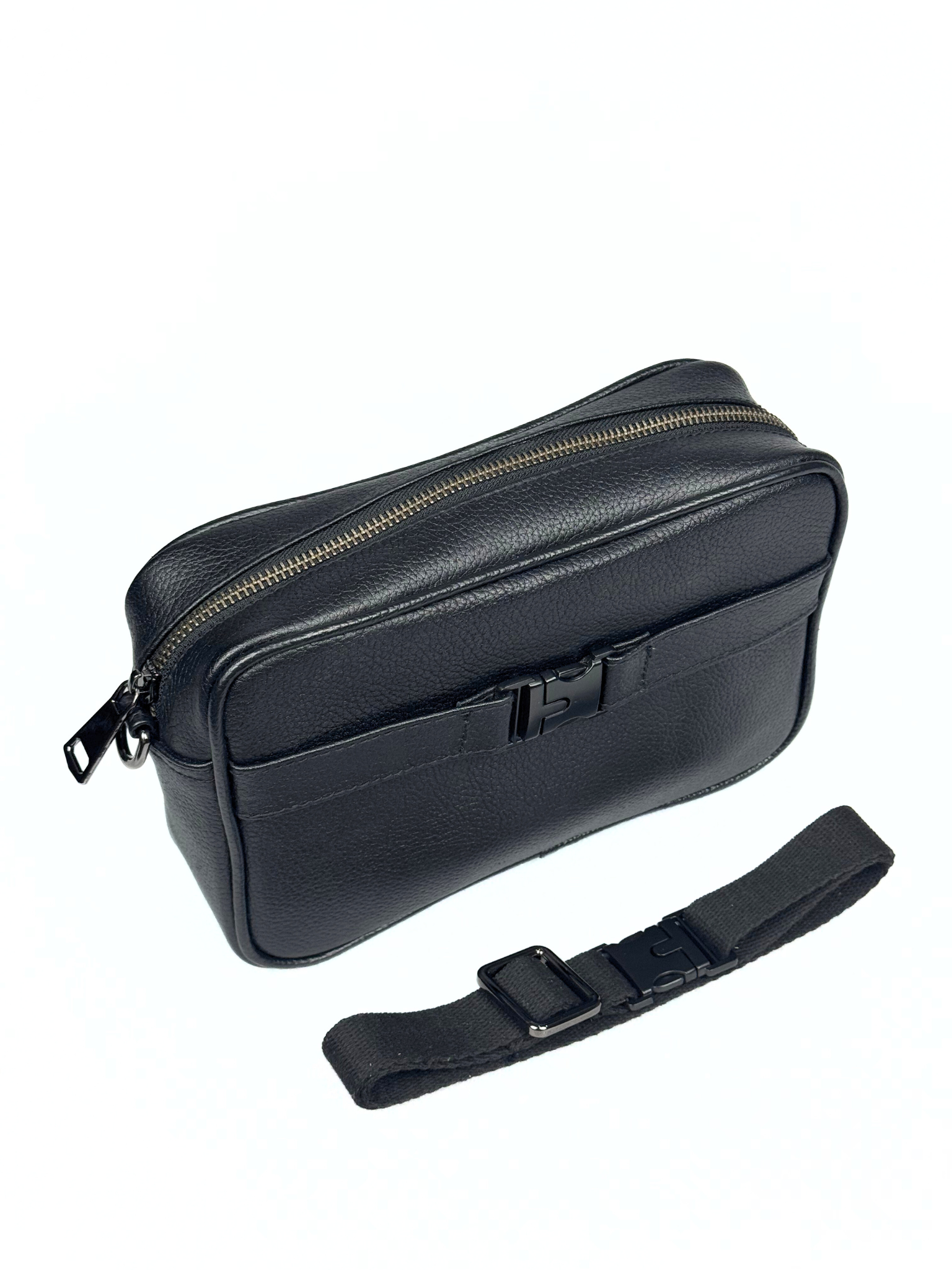 Attaché CNVRT Convertible 3-in-1 Genuine Leather Bag in Black