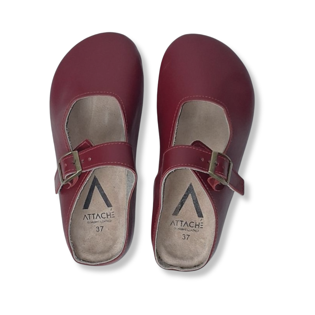 MJ Clogs V2 Non-Slip Napa Red Leather