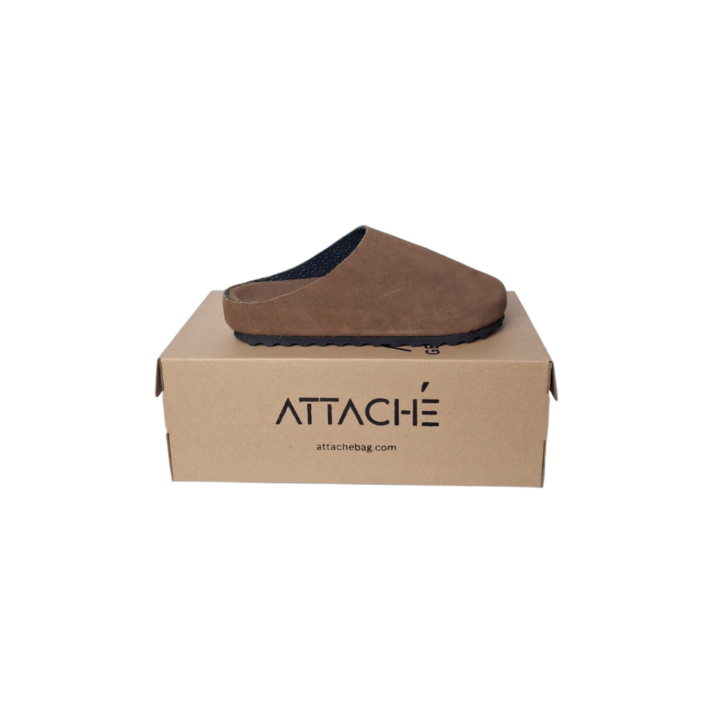 Size 40 - Mule Mocha Suede Leather