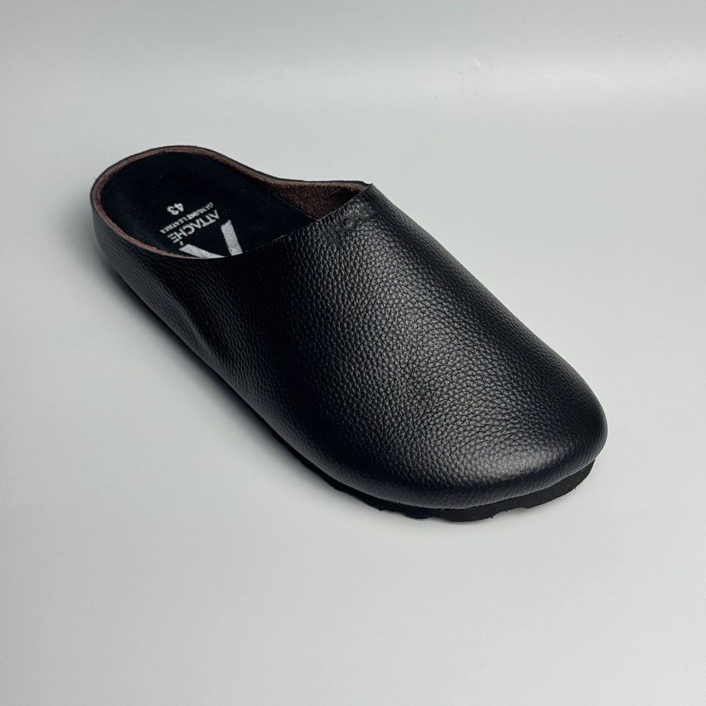 Mule Premium “Blackout” Grain Leather