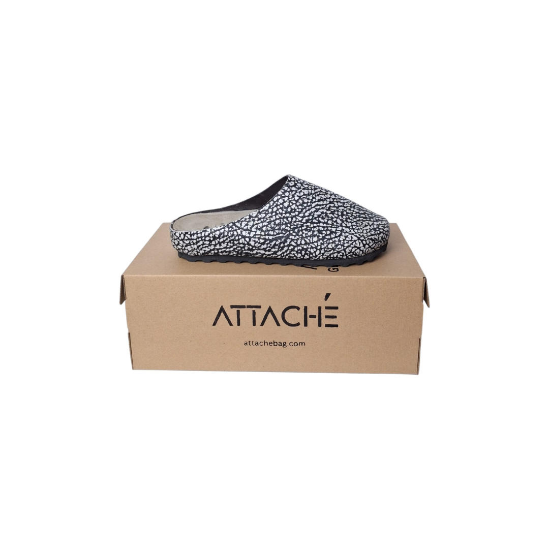 Size 40 - Mule Elephant Print Leather