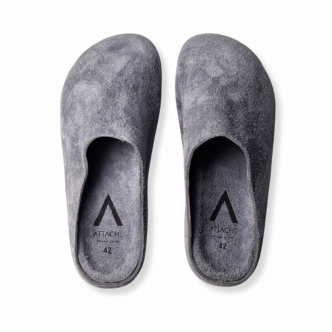 SIZE 35, 42 ONLY: Spruce Blue MULE Genuine Bovine Leather