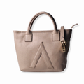 Beige Petite Tote Genuine Calf Leather