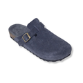 Clogs Midnight Gray Suede Leather