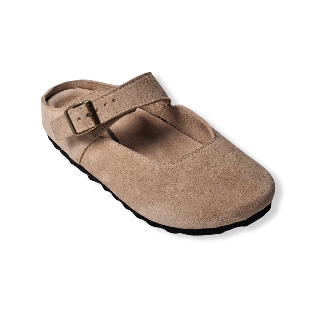 Merry Jane Clogs V1 Genuine Leather in Nude