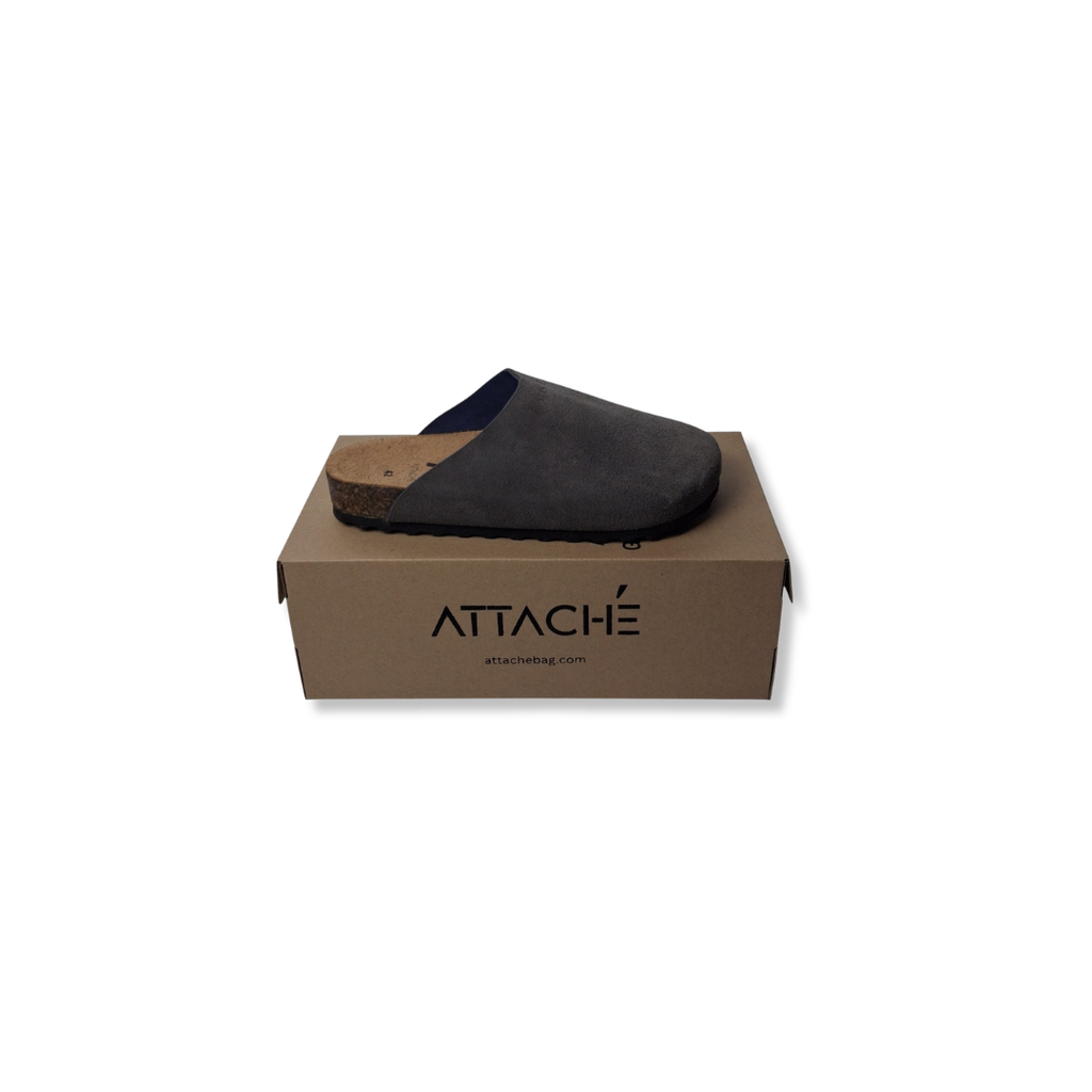 Mule V2 Smoke Gray Suede Leather