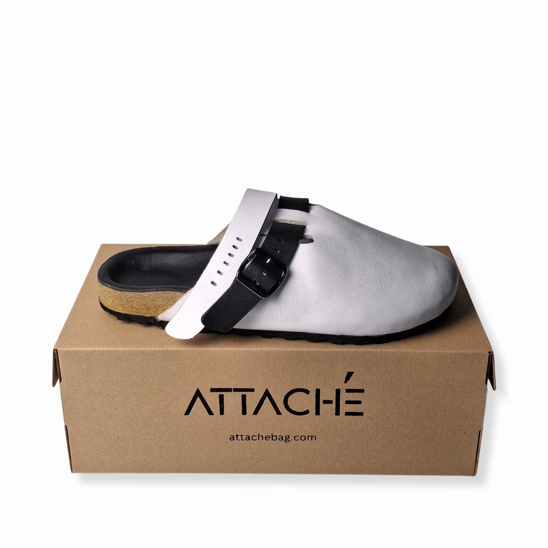 SIZE 43 ONLY: Interchangeable Strap Concept Clogs Genuine Leather