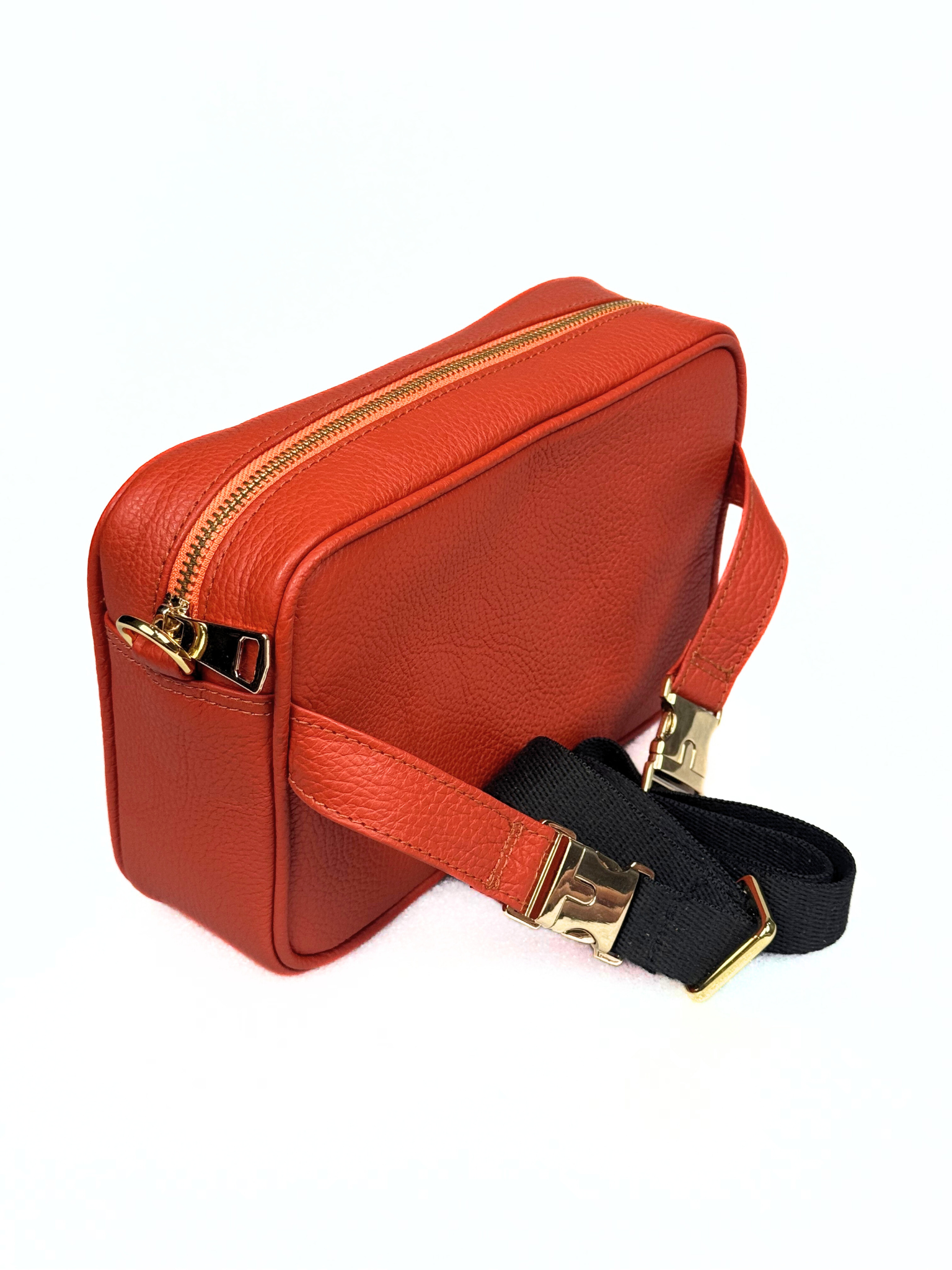 SALE: Attaché CNVRT Convertible  3-in-1 Genuine Leather Bag in Orange