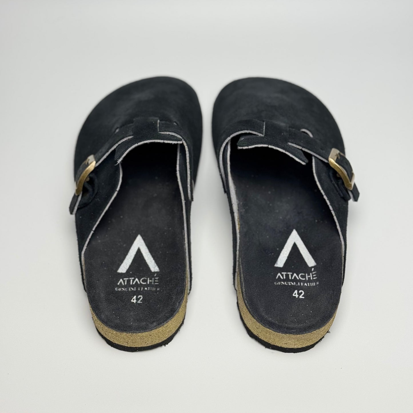 Clogs Premium Genuine Leather Slip-on "Blackout"