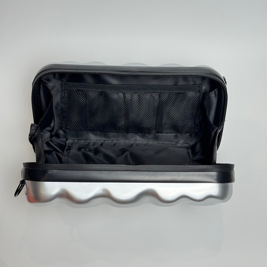 Silver Bubble Mini Luggage Bag