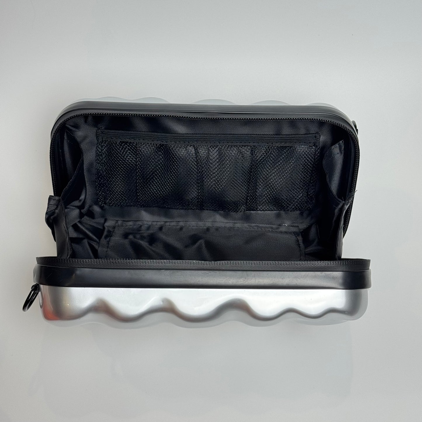 Silver Bubble Mini Luggage Bag