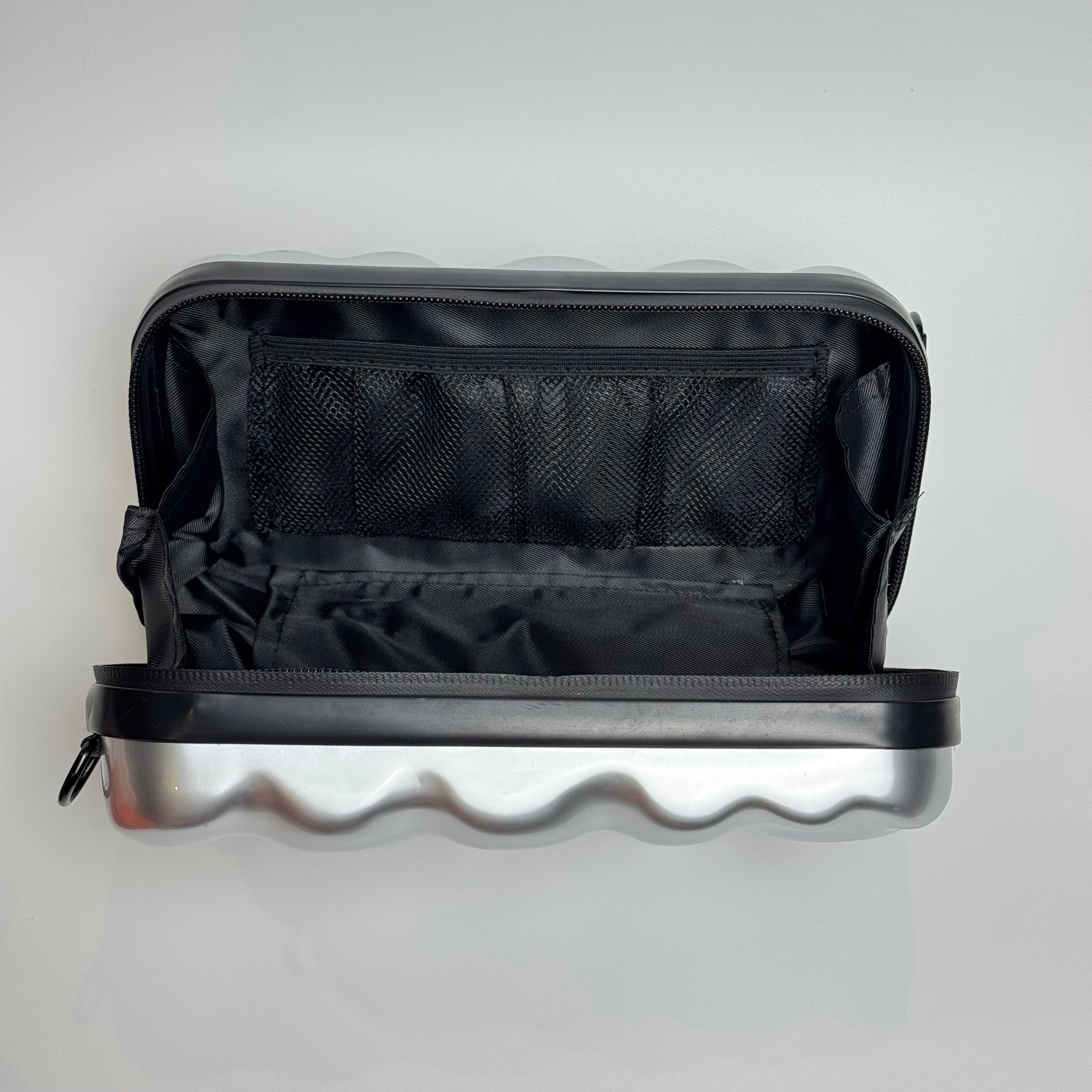 Silver Bubble Mini Luggage Bag