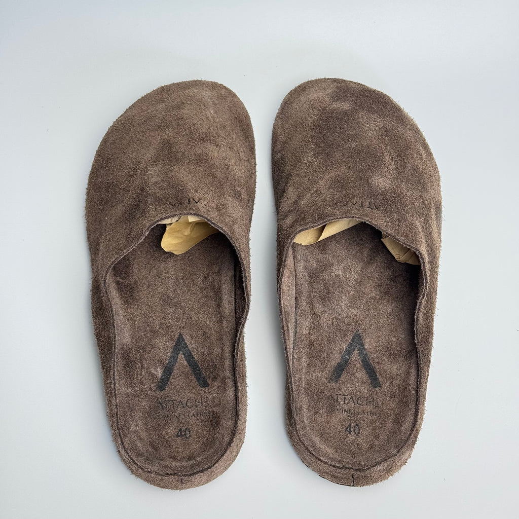 LAST CHANCE SALE: Mule Suede Leather “Cafe Noir”