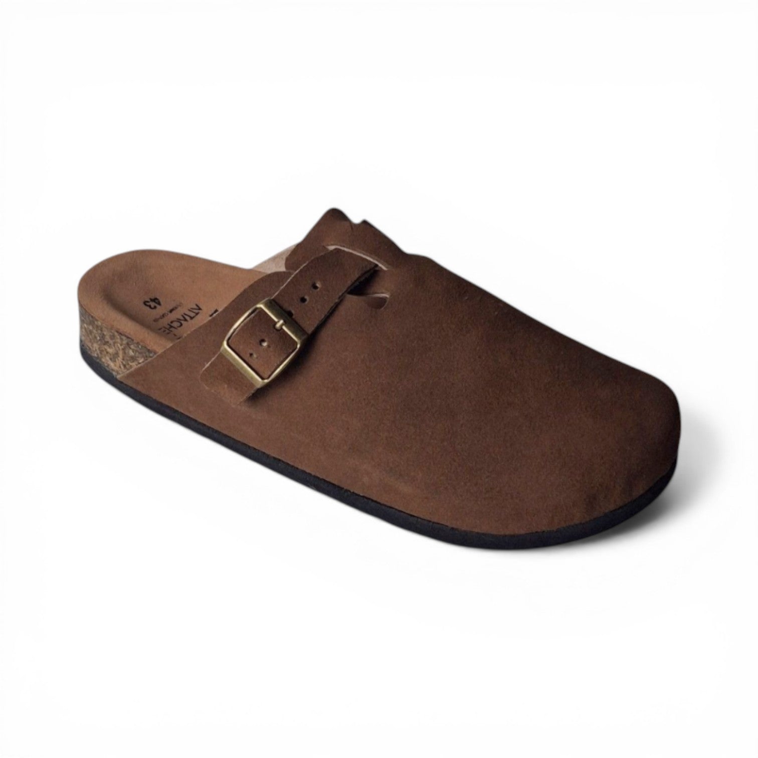 Clogs Mocha Suede Leather