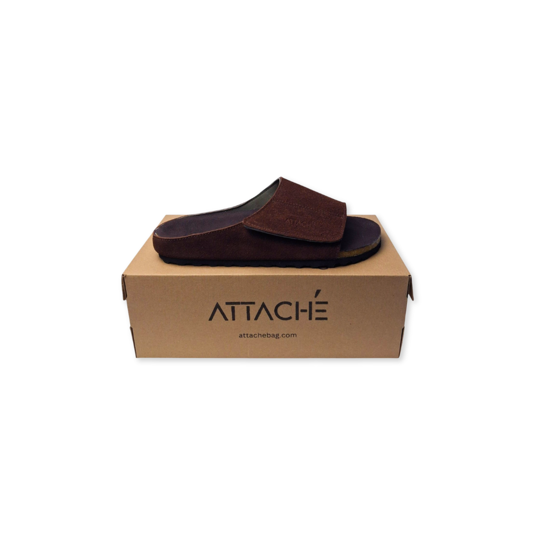 Size 40, 44 - Terra Slides Flex Chocolate Leather